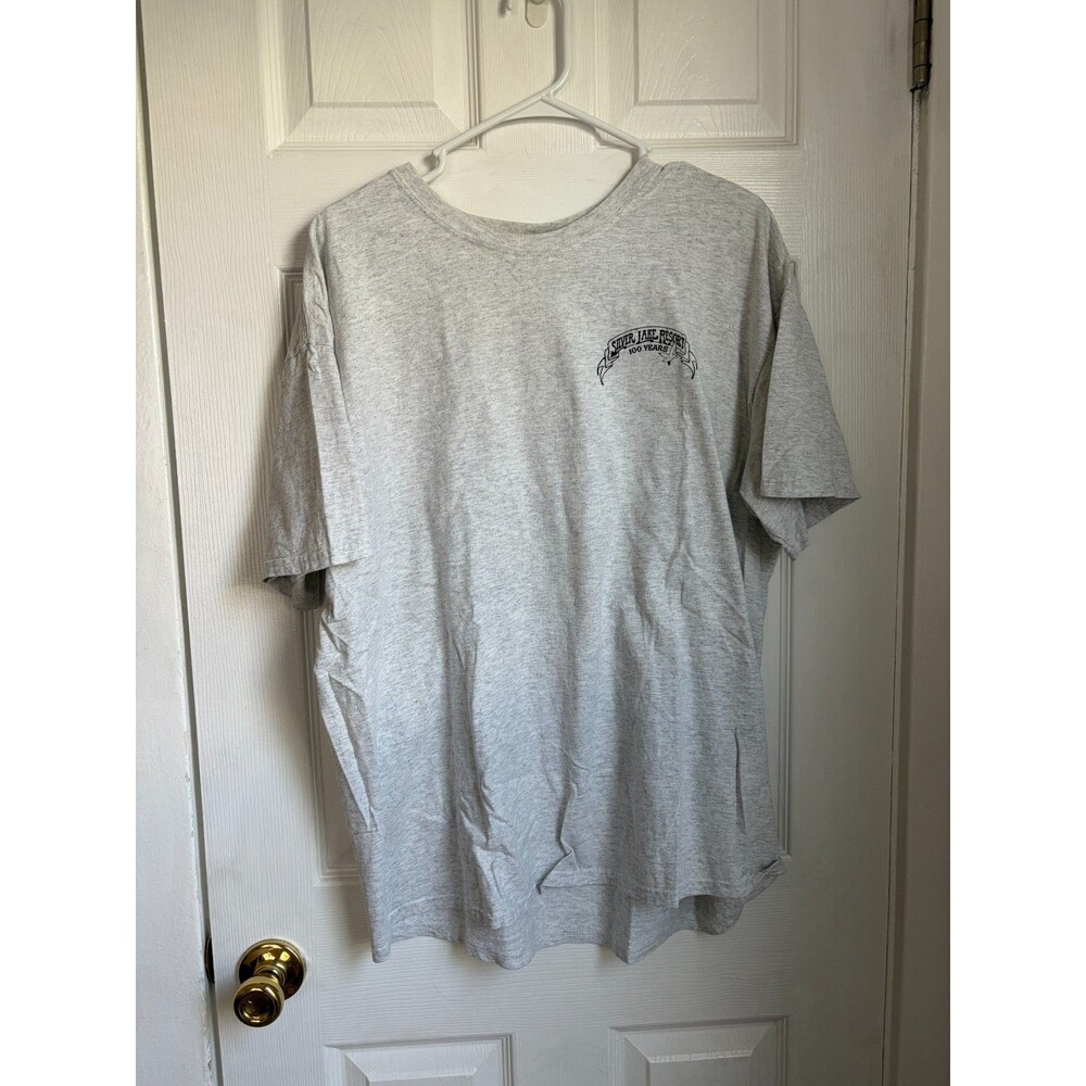 Vtg Silver Lake Resort 100 Years Large Shirt Vintage grey graphic